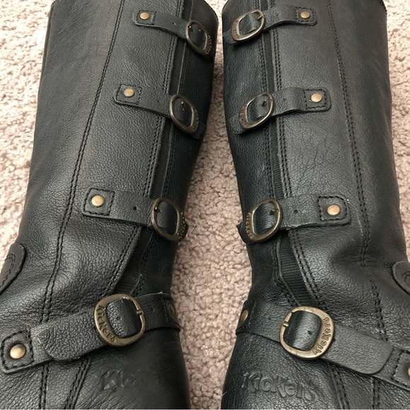 Kickers Boots Womens Size EU 36 US 5 Dark Brown Buckle - Picture 4 of 9